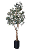 Olive H 2.8m: Large Artificial Mediterranean Olive Tree with Aged Trunk Texture