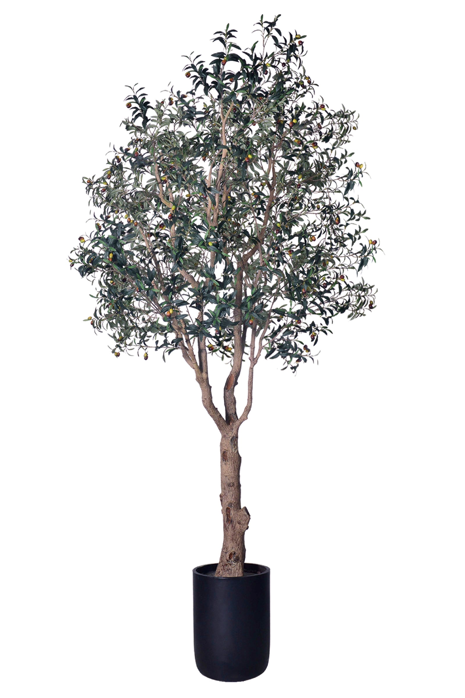 Olive H 2.8m: Large Artificial Mediterranean Olive Tree with Aged Trunk Texture