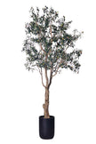 Olive H 2.8m: Large Artificial Mediterranean Olive Tree with Aged Trunk Texture