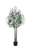 Olive O: Artificial Olive Tree with Three Natural-Style Trunks