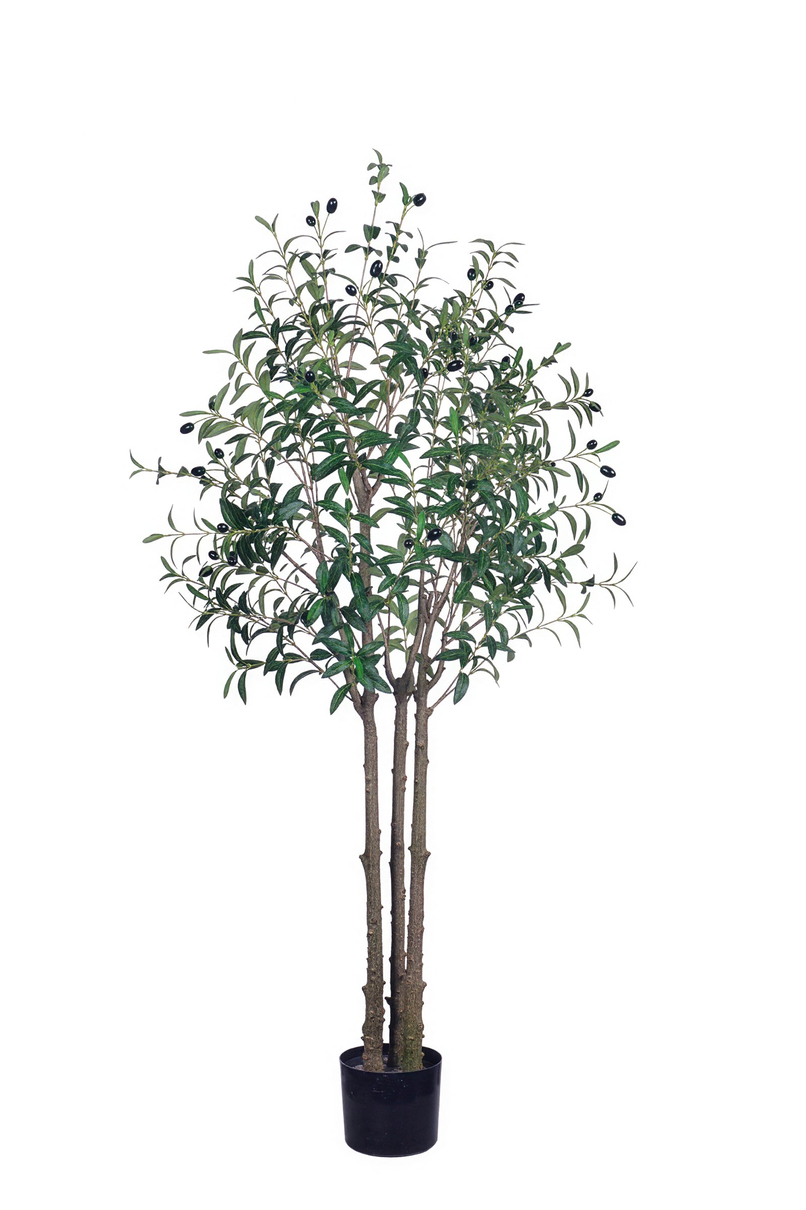 Olive O: Artificial Olive Tree with Three Natural-Style Trunks