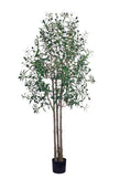 Olive O: Artificial Olive Tree with Three Natural-Style Trunks