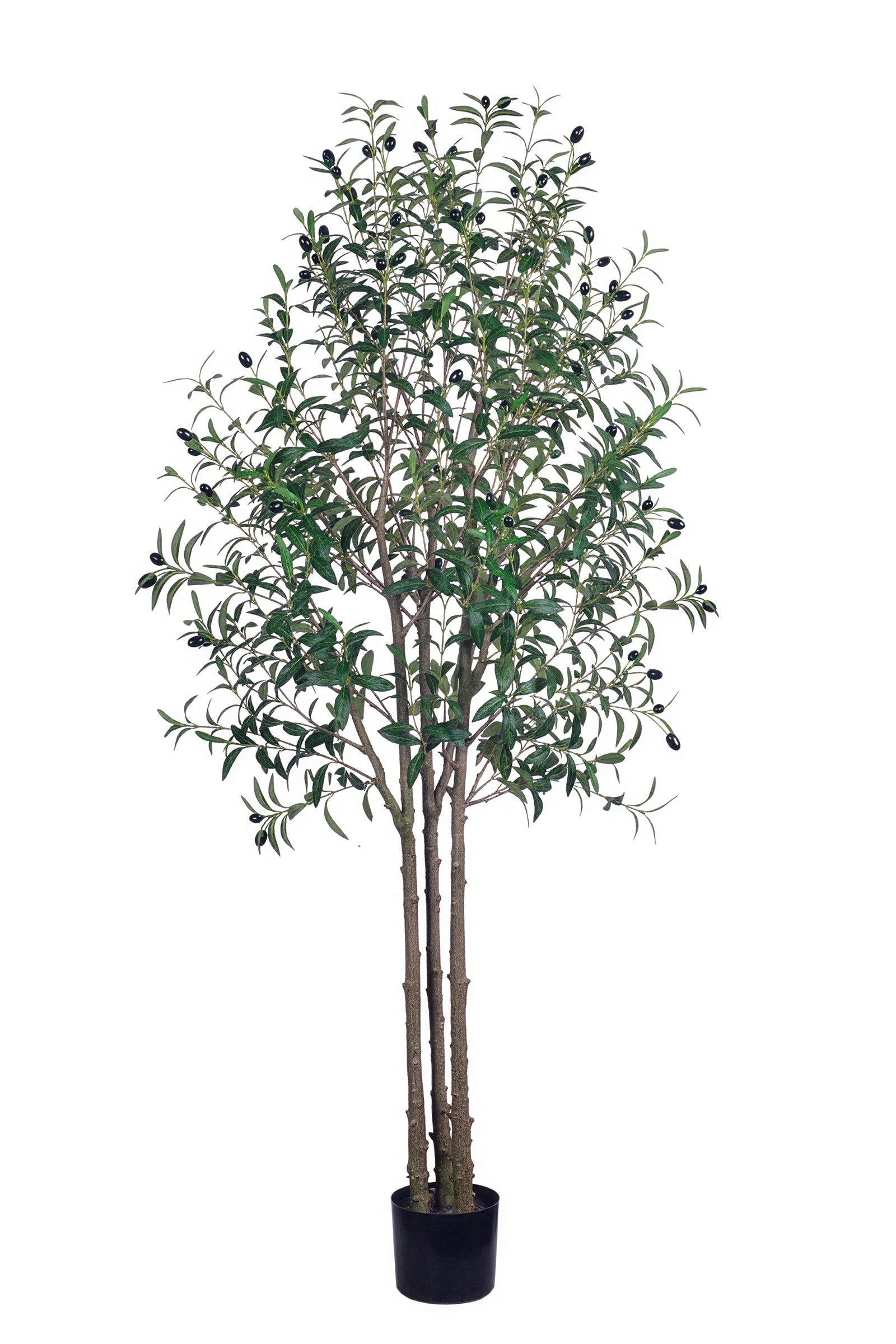 Olive O: Artificial Olive Tree with Three Natural-Style Trunks