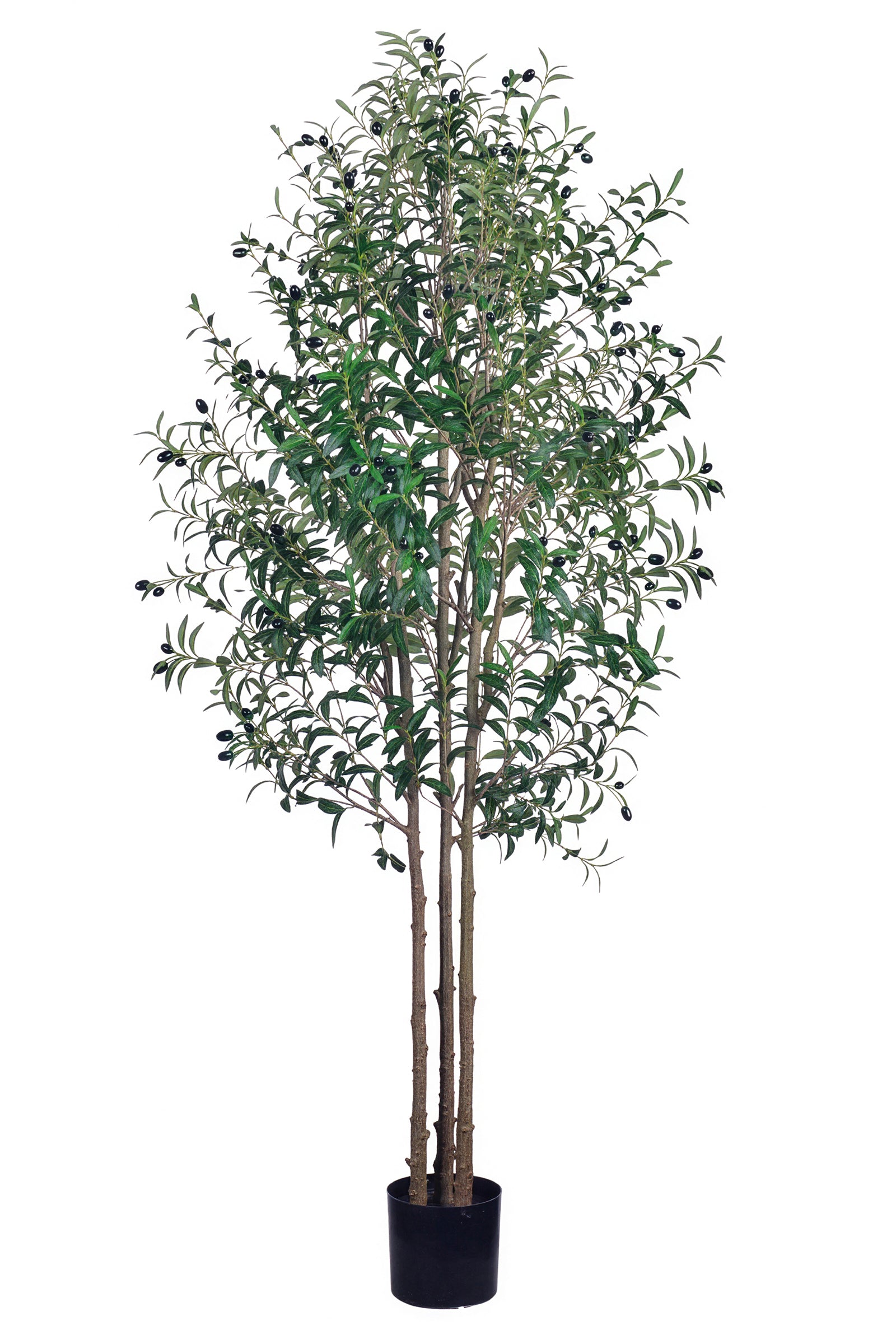 Olive O: Artificial Olive Tree with Three Natural-Style Trunks