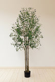 Olive O: Artificial Olive Tree with Three Natural-Style Trunks