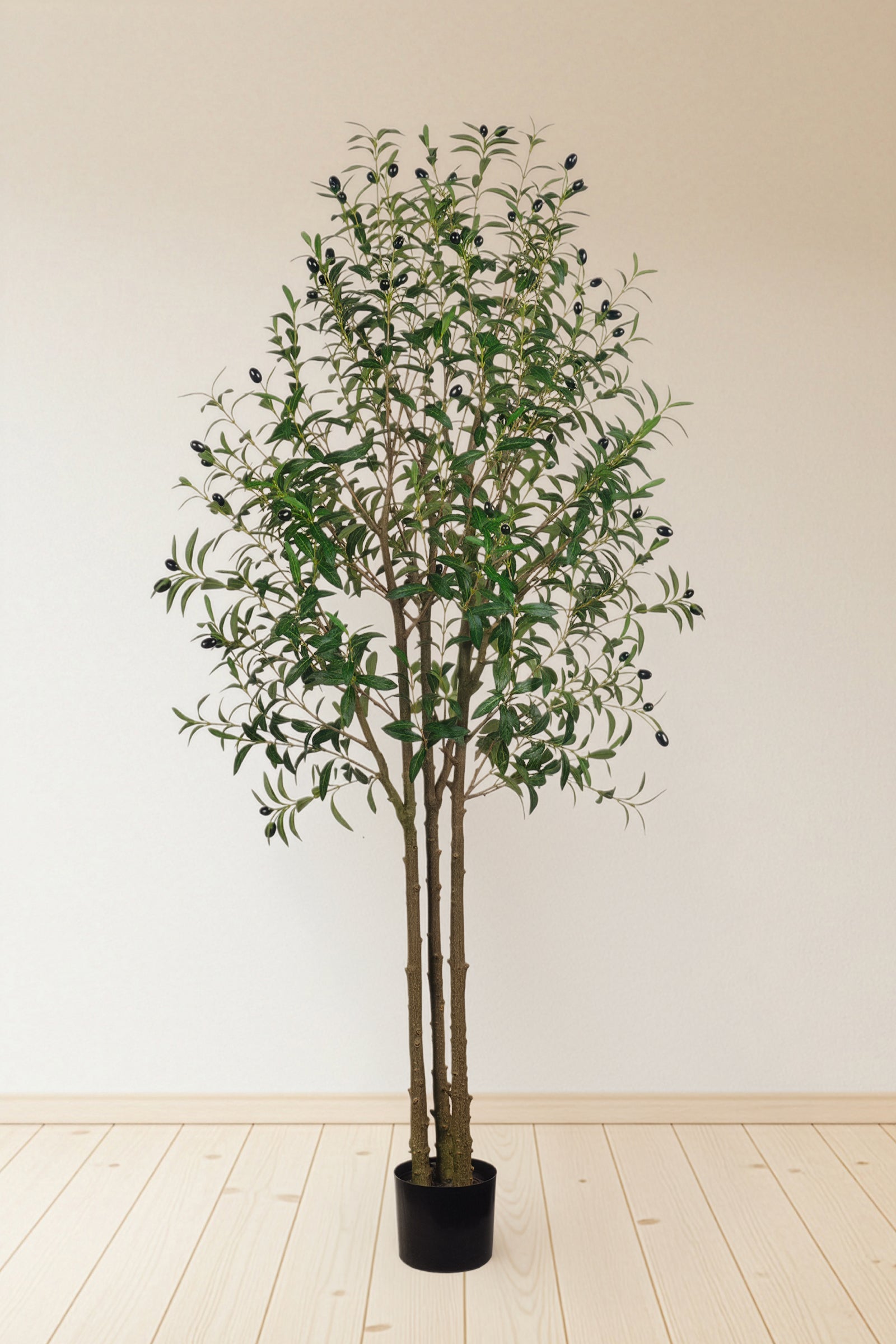 Olive O: Artificial Olive Tree with Three Natural-Style Trunks