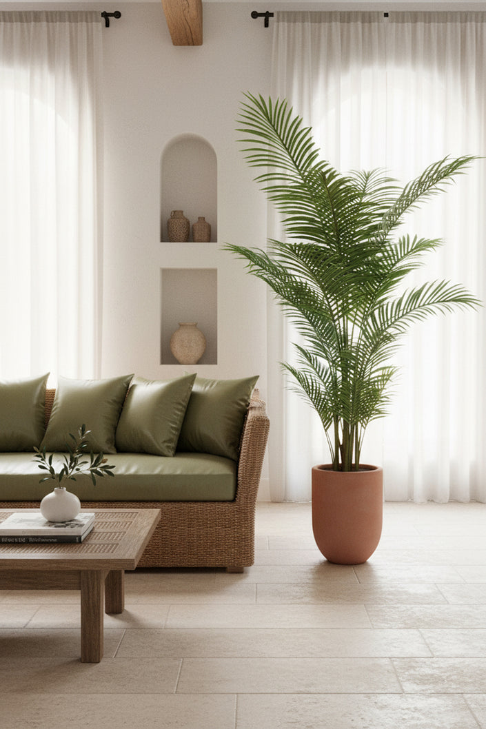 Palm A: Artificial Areca Palm Tree with Lush Arching Fronds