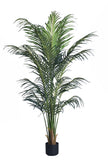 Palm B: Artificial Phoenix Palm Tree with Real-Touch Leaves and Textured Brown Sheath