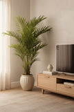 Palm B: Artificial Phoenix Palm Tree with Real-Touch Leaves and Decorative Planter