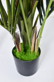 Palm B: Artificial Phoenix Palm Tree with Real-Touch Leaves and Textured Brown Sheath