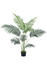 Palm C: Artificial Double-Trunk Cane Palm Tree with Feathered Leaves