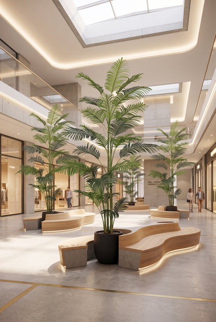 Palm C: Artificial Hawaiian Palm Tree with Feathered Leaves
