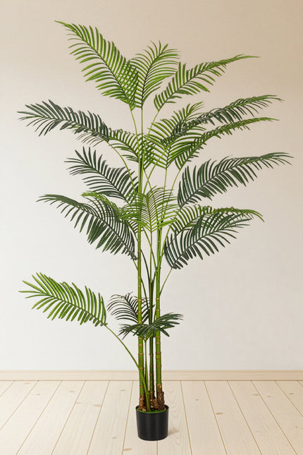 Palm C: Artificial Hawaiian Palm Tree with Feathered Leaves