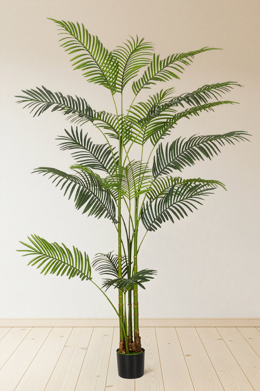Palm C: Artificial Hawaiian Palm Tree with Feathered Leaves
