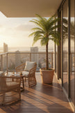 Palm G: Large Artificial Phoenix Palm Tree with Thick Single Trunk