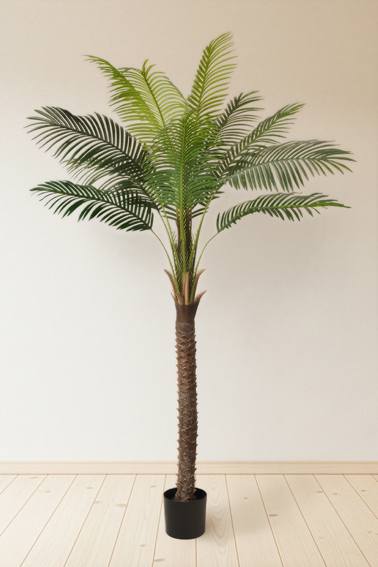 Palm G: Large Artificial Phoenix Palm Tree with Thick Single Trunk