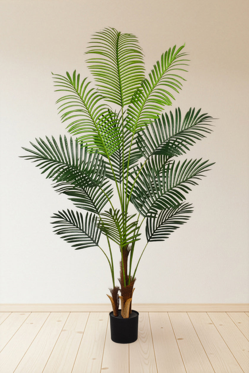 Palm H: Artificial Palm Tree with Realistic Palm Fiber Trunk
