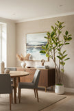 Rubber K: Tall Artificial Rubber Tree with Lush Variegated Foliage