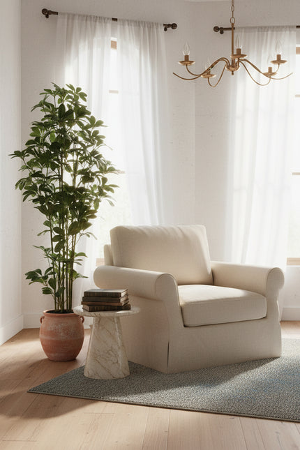 Schefflera F: Artificial Schefflera Octophylla Tree with Dark Lush Foliage
