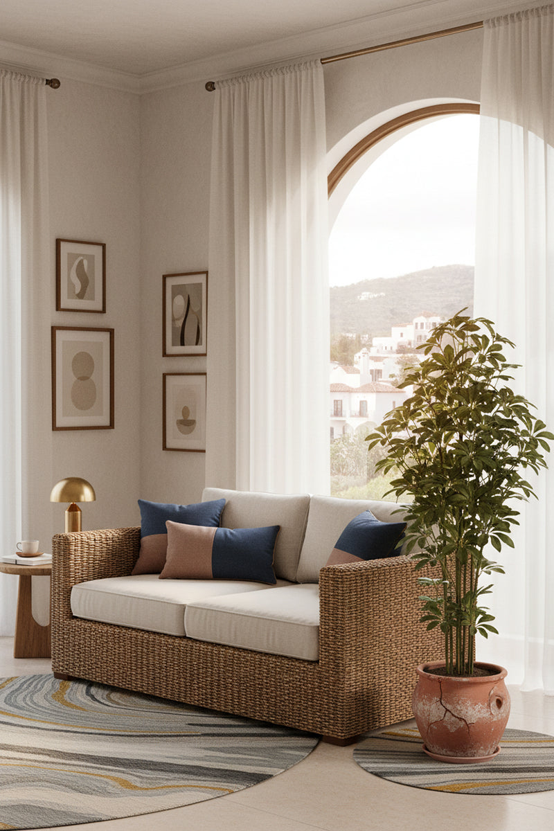 Schefflera F: Artificial Schefflera Octophylla Tree with Dark Lush Foliage