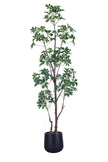 Schefflera G: Artificial Schefflera Tree with Lush Green Leaves