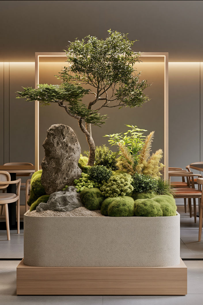 Gecombineerde Plantarrangementen in Plantenbakken