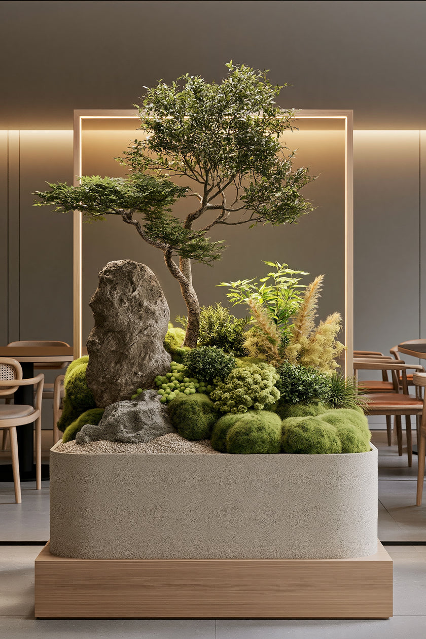 Gecombineerde Plantarrangementen in Plantenbakken