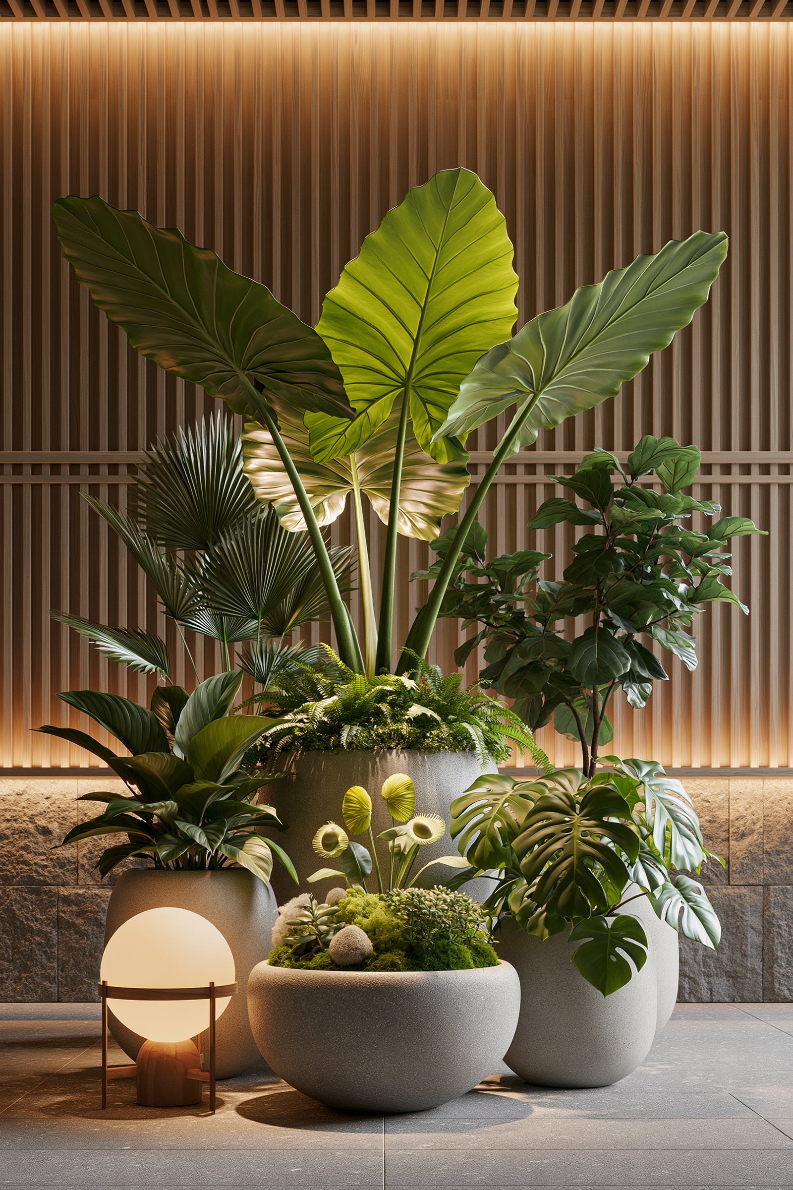 Gecombineerde Plantarrangementen in Plantenbakken