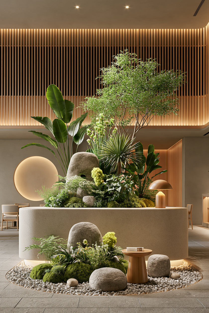 Gecombineerde Plantarrangementen in Plantenbakken