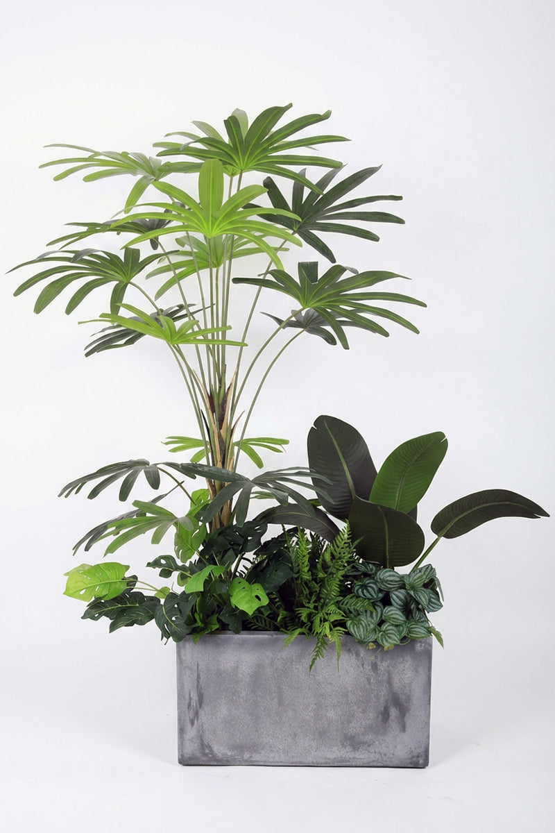 Mixed Plant Arrangements in Planters